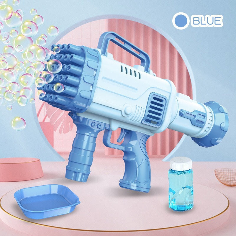 32 Holes Bazooka Bubble Machine Electric Children's Toy Gatling Bubble Gun Automatic Porous